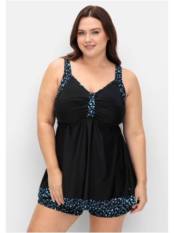 sheego Tankini-Top in schwarz gemustert