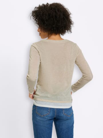 Heine Langarm-Shirt in sand-meliert