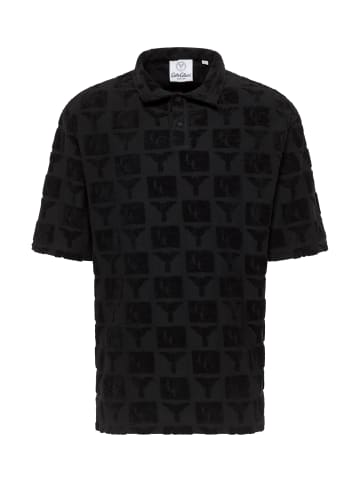 Carlo Colucci Poloshirt Echner in Schwarz