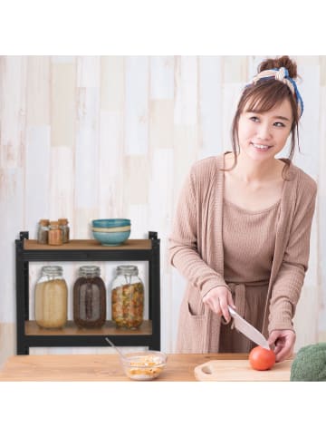 relaxdays Schwerlastregal in Schwarz - (B)60 x (H)180 x (T)30 cm