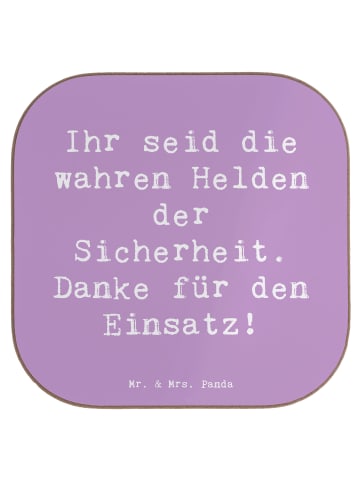 Mr. & Mrs. Panda Untersetzer Tasse Spruch Sicherheitsdienst Held... in Lavendeltraum