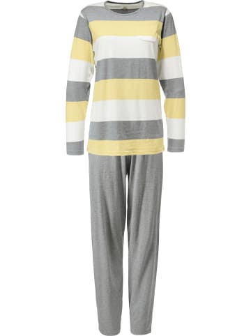 Erwin Müller Single-Jersey Schlafanzug in gelb
