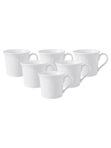 Villeroy & Boch 6er Set Mokka- / Espressotassen Cellini in 100 ml in weiß