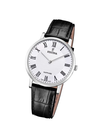 Festina Analog-Armbanduhr Festina Swiss Made schwarz mittel (ca. 39mm)