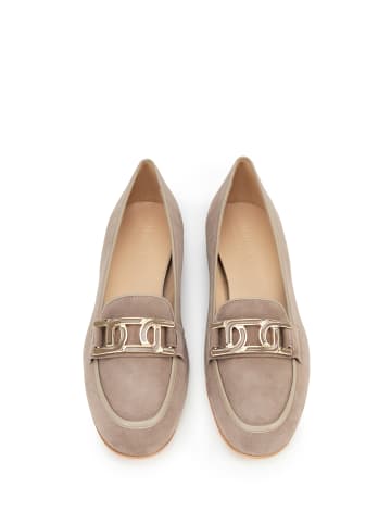 Wittchen Damenschuhe Mokassins Aus Leder Mit Flachem Absatz in Beige