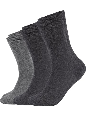 S. Oliver Unisex-Socken 3 Paar in grau/anthrazit