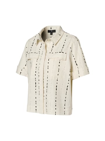 Mart Visser Liz Bluse mit Print, Off-White/Schwarz