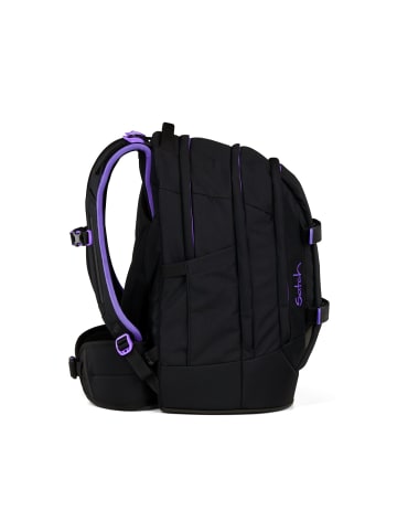 Satch Schulrucksack-Set PACK Purple Phantom 3-teilig in Schwarz