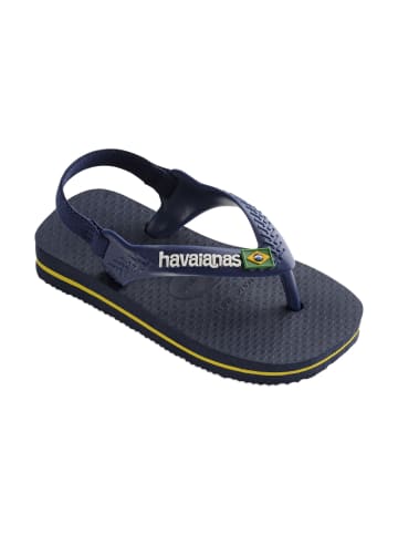Havaianas tong baby brasil logo Blau