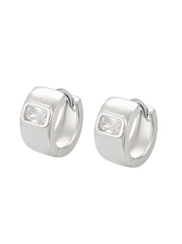 faina Women Huggie Earrings in Silver
