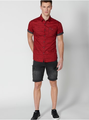 KOROSHI Kurzarmshirt in rot