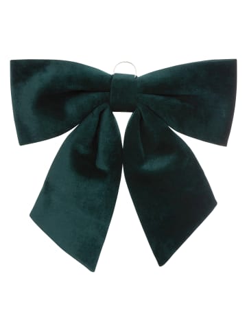 Atmosphera Créateur d'intérieur Samtige grüne Weihnachtsbaumspitze in Grün, (B) 5,5 x (H) 40 x (L) 35 cm