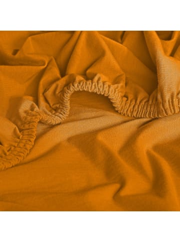 REDBEST Single-Jersey Topper-Spannbettlaken Denver in orange