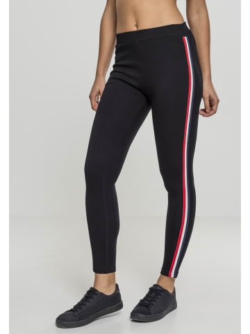 Urban Classics Leggings in black/firered/white/navy