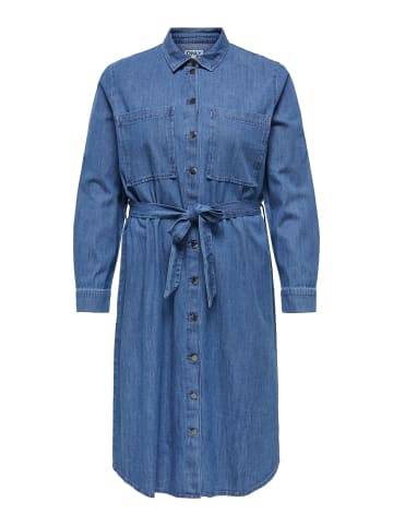 ONLY Carmakoma Jeanskleid in Dark Blue Denim