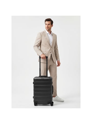 Redolz Pro Aluminium 4 Rollen Kabinentrolley S 55 cm in black