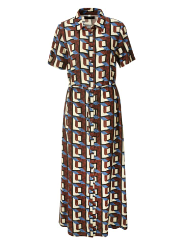 Aniston CASUAL Sommerkleid in bordeaux-hellbeige-schwarz-blau