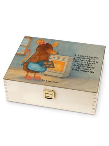 Mr. & Mrs. Panda Teedose Maus Kekse Design mit Spruch in Weiß