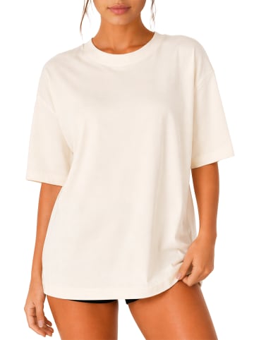 Reichstadt Damen Oversized Oversized T-Shirt in Beige