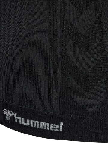 Hummel Hummel T-Shirt Hmlclea Yoga Damen Dehnbarem Atmungsaktiv Feuchtigkeitsabsorbierenden Nahtlosen in BLACK MELANGE