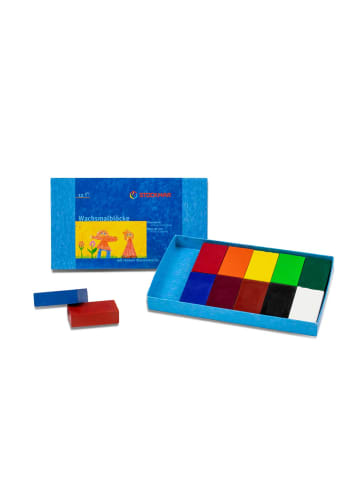 Stockmar Stockmar Wachsmalblöcke 12 Farben  in einer Faltschachtel in Bunt
