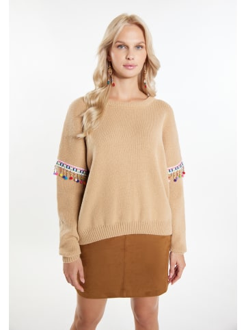 IZIA Damen Pullover in Beige