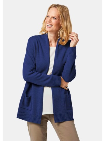 GOLDNER Strickjacke Langarm Cardigan aus Merino in marine