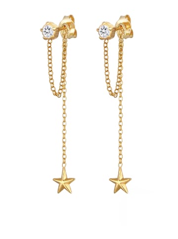 Elli Ohrringe 925 Sterling Silber Sterne, Astro, Stern in Gold
