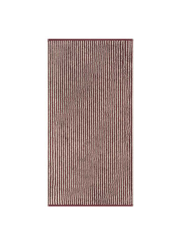 Cawö Cawö Handtücher Two-Tone Stripes 480 bordeaux - 23 in bordeaux - 23