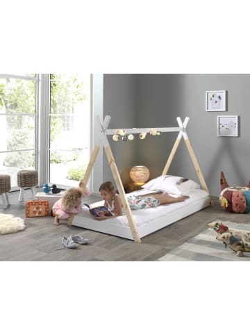 58 aufm Kessel TIPI Karyn 206x136x106 aus Massivholz in Weiß/Natur