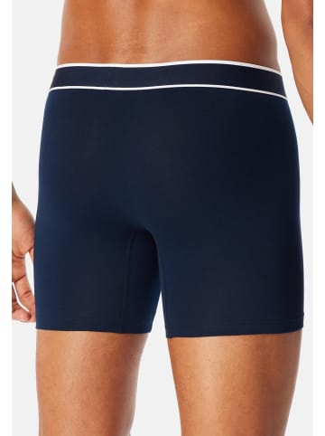 Schiesser Long Short / Pant 95/5 Cotton in Nachtblau