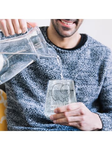Mr. & Mrs. Panda Trinkglas Wombat mit Spruch in Transparent