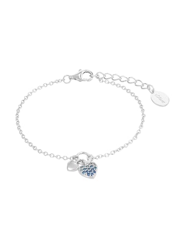 S. Oliver Jewel Armband Silber 925, gelbvergoldet in Blau