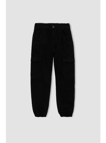 DeFacto Cargohose JOGGER FIT in Schwarz