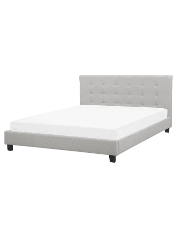 Beliani Doppelbett LA ROCHELLE in Grau - (W) 170 x (H) 108 x (L) 218 cm