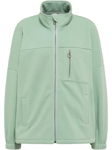 myMo Sweatjacke in Dunkelmint