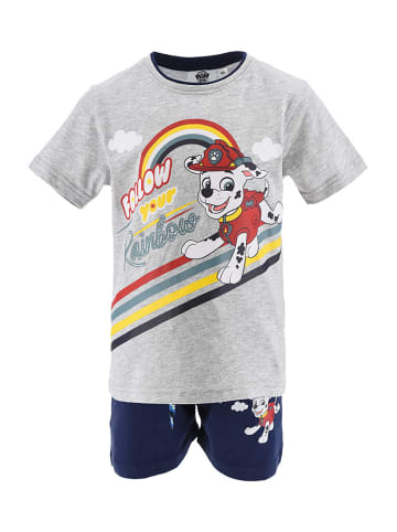 Paw Patrol 2tlg. Outfit: Sommer-Set T-Shirt und Shorts Marshall in Grau