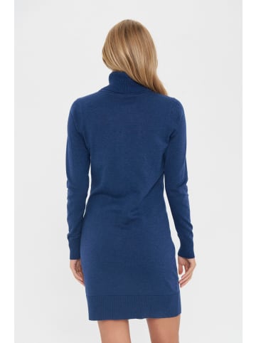 SAINT TROPEZ Kleid MilaSZ Rollneck Dress Gerade Passform in Pageant Blue Melange