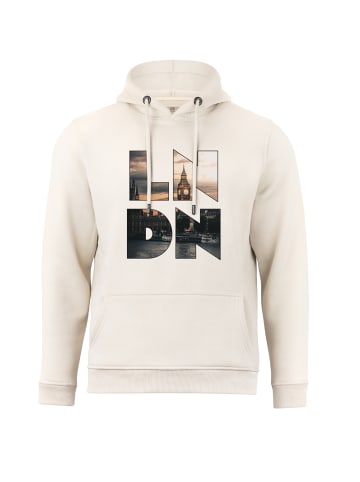 Cotton Prime® Hoodie Skyline London - Weltenbummler Kollektion in Sand