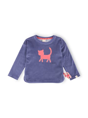 Sigikid Nicki Langarmshirt wild cat in blau