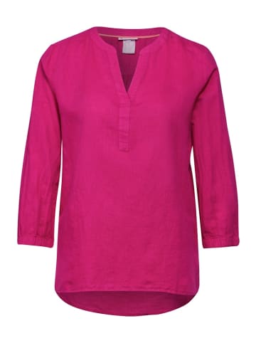 Street One Bluse aus Leinenmischung in Rosa