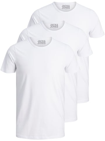 Jack & Jones 3er-Set  T-Shirt in White/white/white