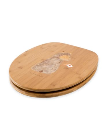 Mr. & Mrs. Panda Toilettendeckel Alpaka Fahne ohne Spruch in Braun