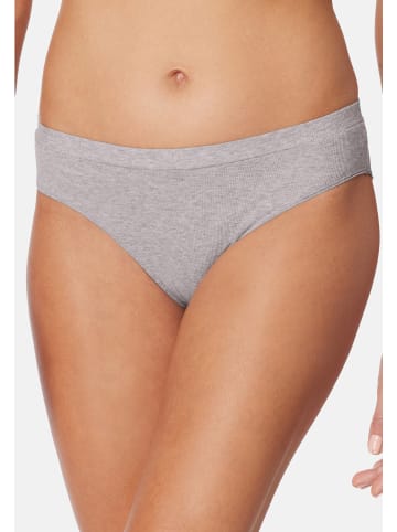 Schiesser Rio Slip Pure Rib in Grau Melange