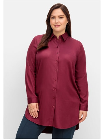 sheego Longbluse in weinrot
