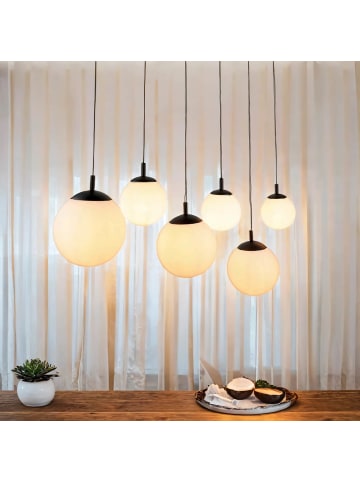 Licht-Erlebnisse Pendelleuchte (B)30 x (L)130 x (T)150 cm in Schwarz WeißSchwarz Weiß