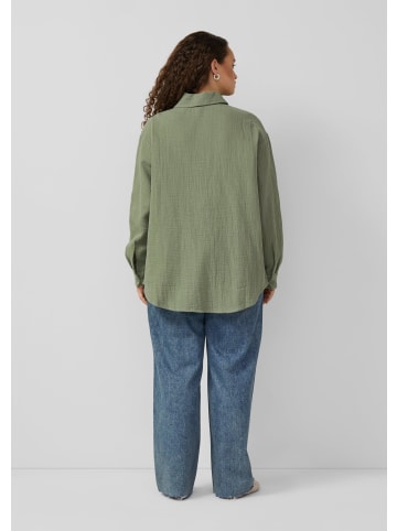 QS Bluse in 7927_olivgrün