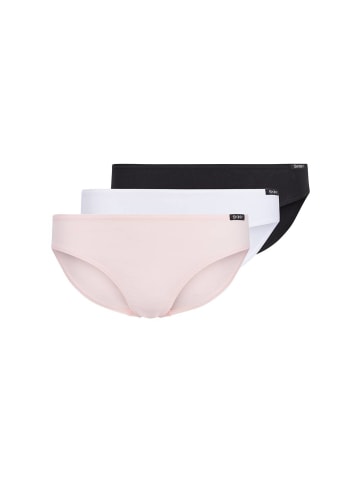 Skiny Slip 3er Pack in Rosa/Weiß/Schwarz