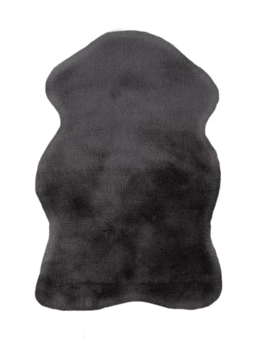 Arte Espina Wohnzimmer Teppich – Hochflorteppich Rabbit Sheepskin 225 60 x 90 cm in anthrazit - rechteckig