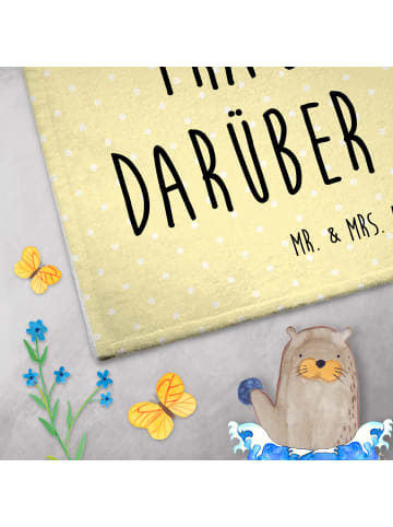 Mr. & Mrs. Panda Handtuch Koalabär mit Spruch in Gelb Pastell